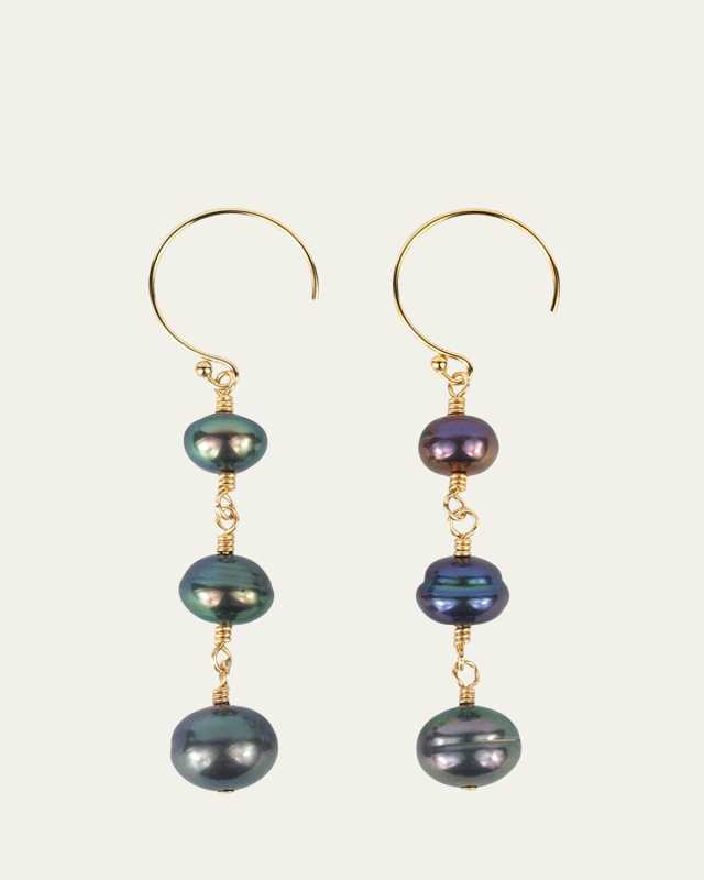 14k Gold Fill Teardrop Pearl Earrings